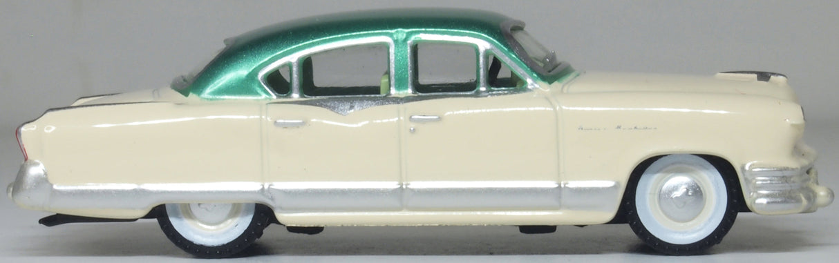 Oxford Diecast 87KM53001 1953 Kaiser Manhattan Stardust Ivory/Jade Green - 1:87 Scale