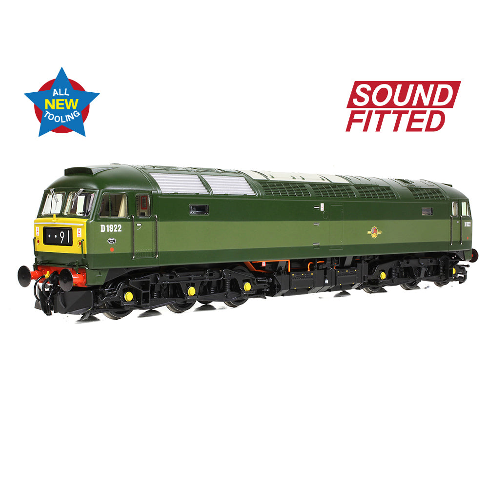 PRE-ORDER: Bachmann Class 47/0 D1922 BR Two-Tone Green (Small Yellow Panels) SOUND FITTED - OO Gauge