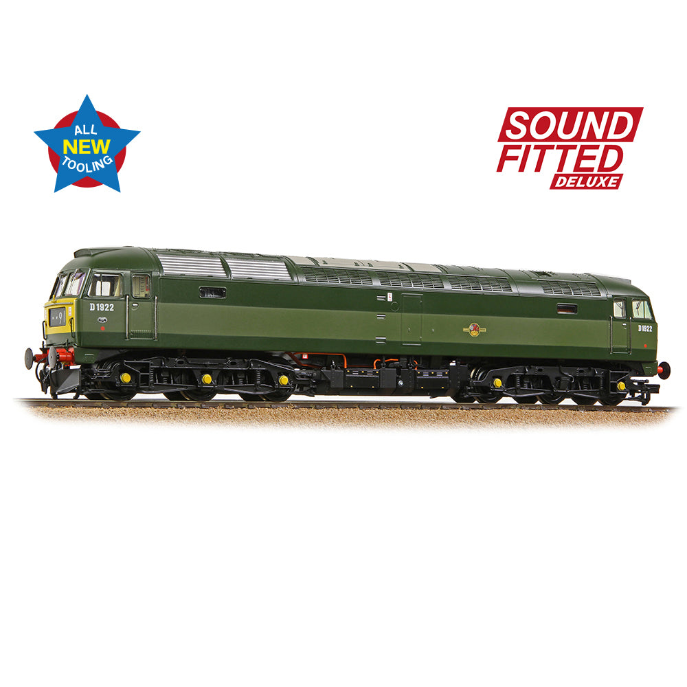 PRE-ORDER: Bachmann Class 47/0 D1922 BR Two-Tone Green (Small Yellow Panels) SOUND FITTED DELUXE - OO Gauge