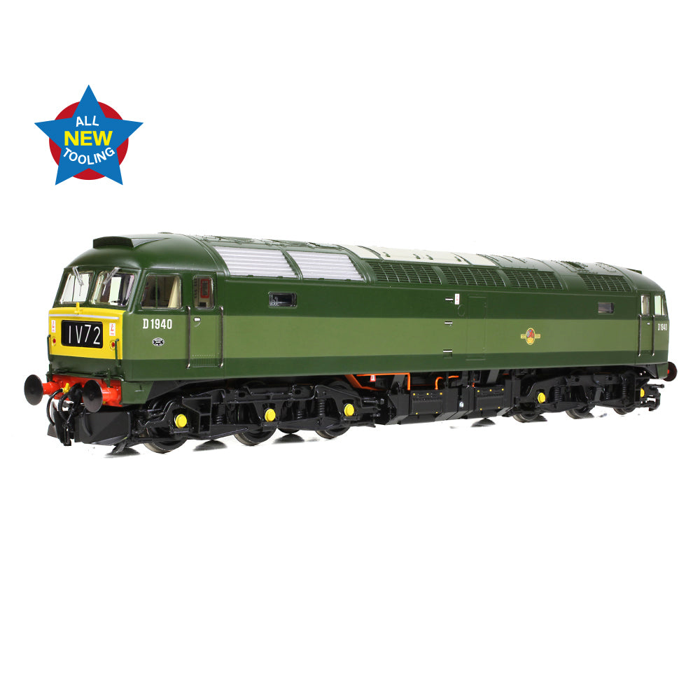 PRE-ORDER: Bachmann Class 47/0 D1940 BR Two-Tone Green (Small Yellow Panels) - OO Gauge