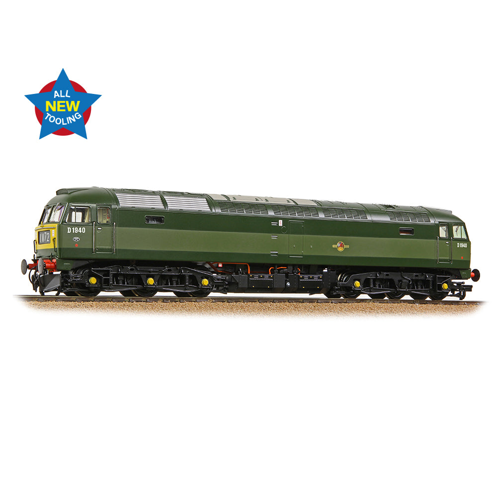 PRE-ORDER: Bachmann Class 47/0 D1940 BR Two-Tone Green (Small Yellow Panels) - OO Gauge
