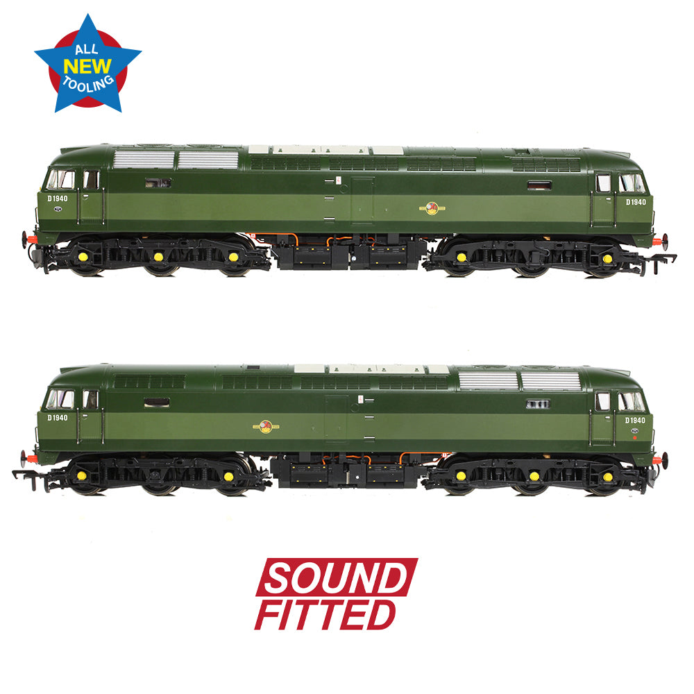 PRE-ORDER: Bachmann Class 47/0 D1940 BR Two-Tone Green (Small Yellow Panels) SOUND FITTED - OO Gauge