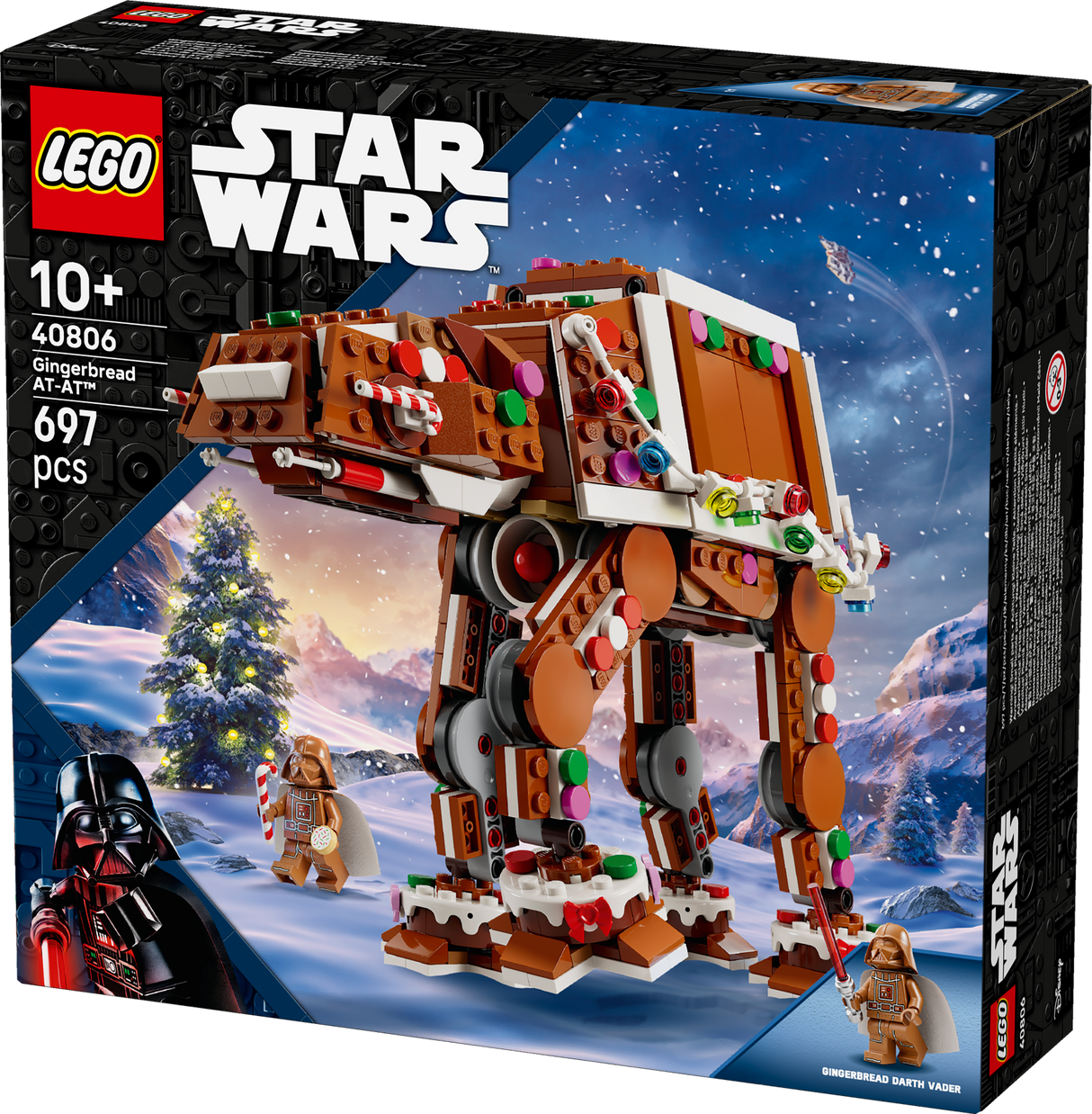 LEGO® Star Wars™ Gingerbread AT-AT™ Walker, Christmas Craft Building Set 40806