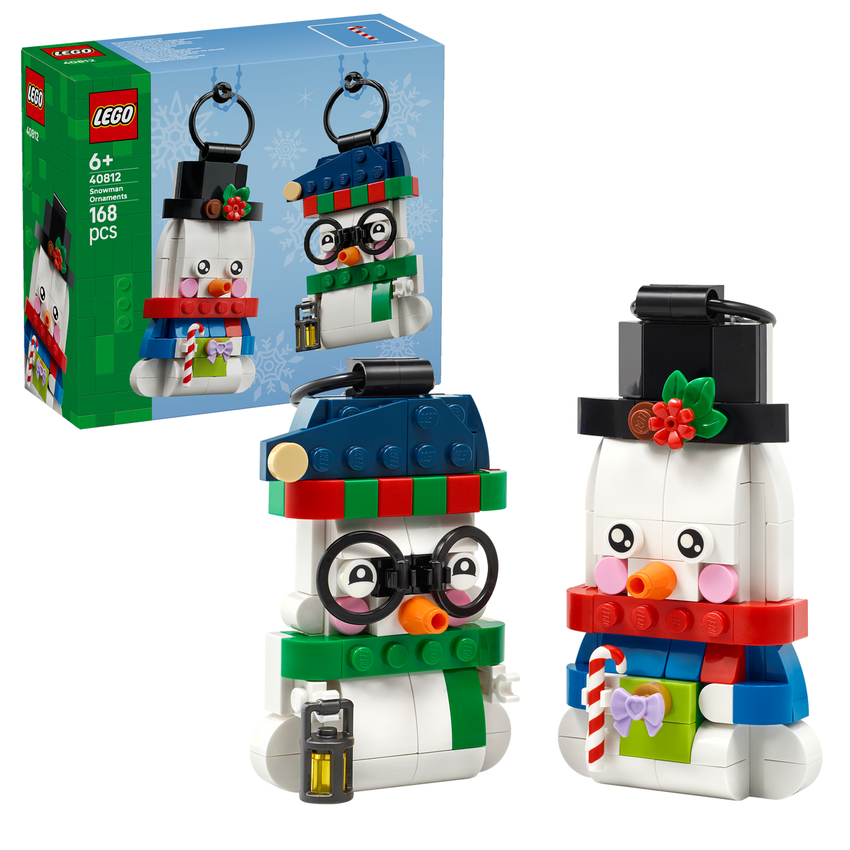 LEGO® Snowman Ornaments Christmas Decor Holiday Decorations 40812