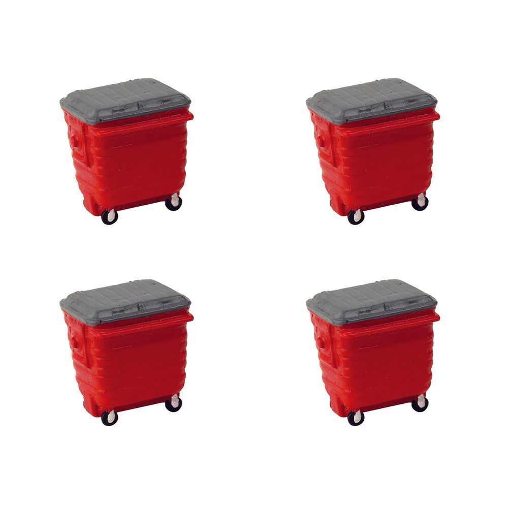 PRE-ORDER: Bachmann Scenecraft Commercial Lid Skips (x4)