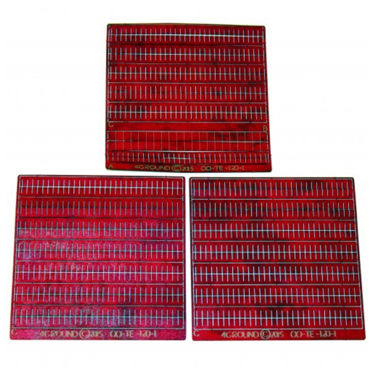 4Ground Trackside Dark Red Roof Tiles & Ridge - Phillips Hobbies