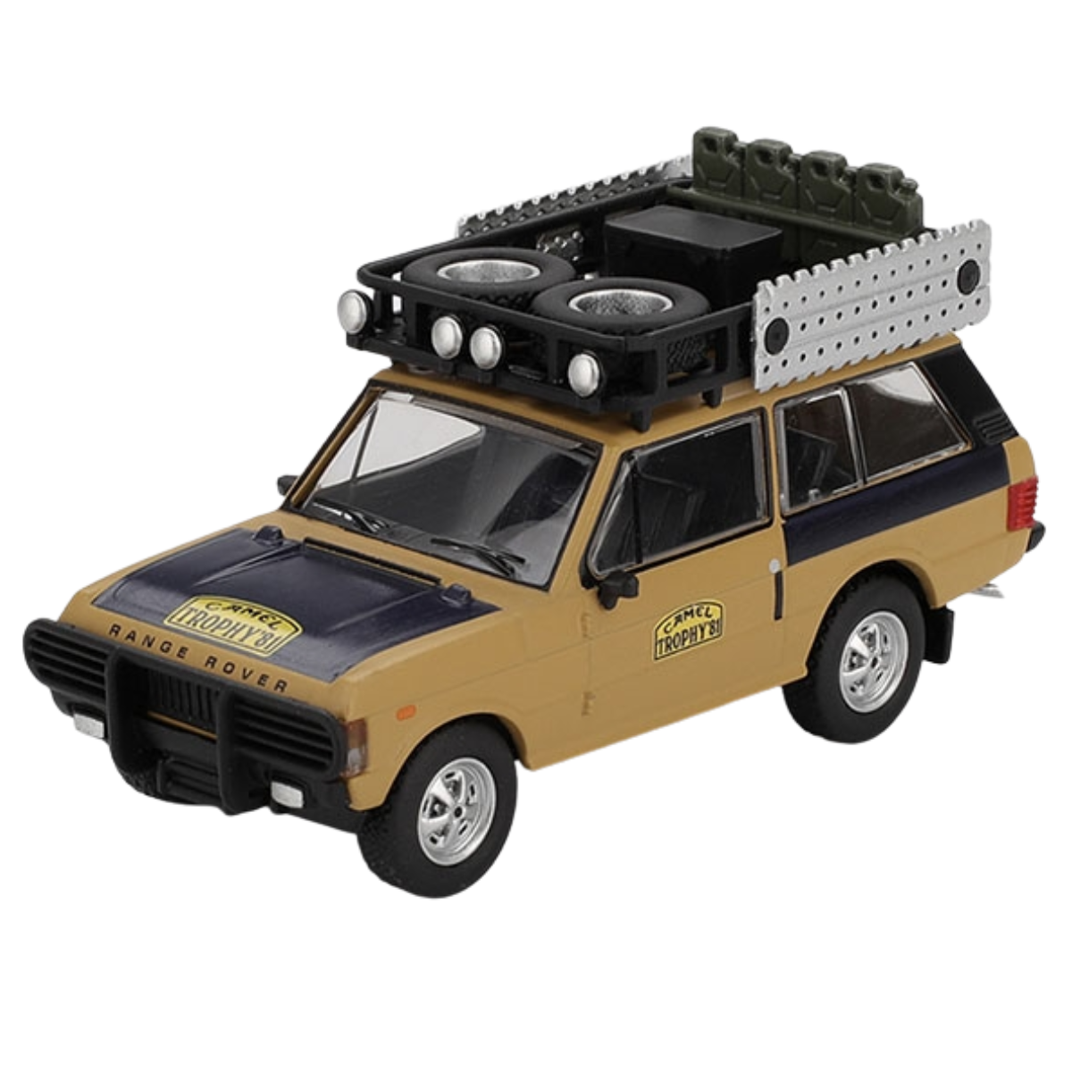 Mini GT Range Rover 1981 Camel Trophy Sumatra C.Swoboda and K.Mentel Winner - 1:64 Scale