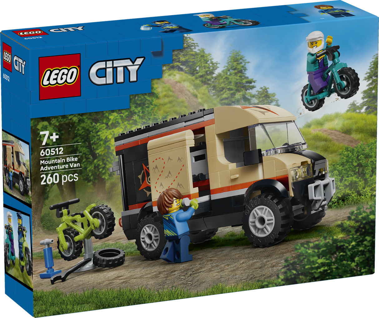 LEGO City Mountain Bike Adventure Van Building Toy 60512