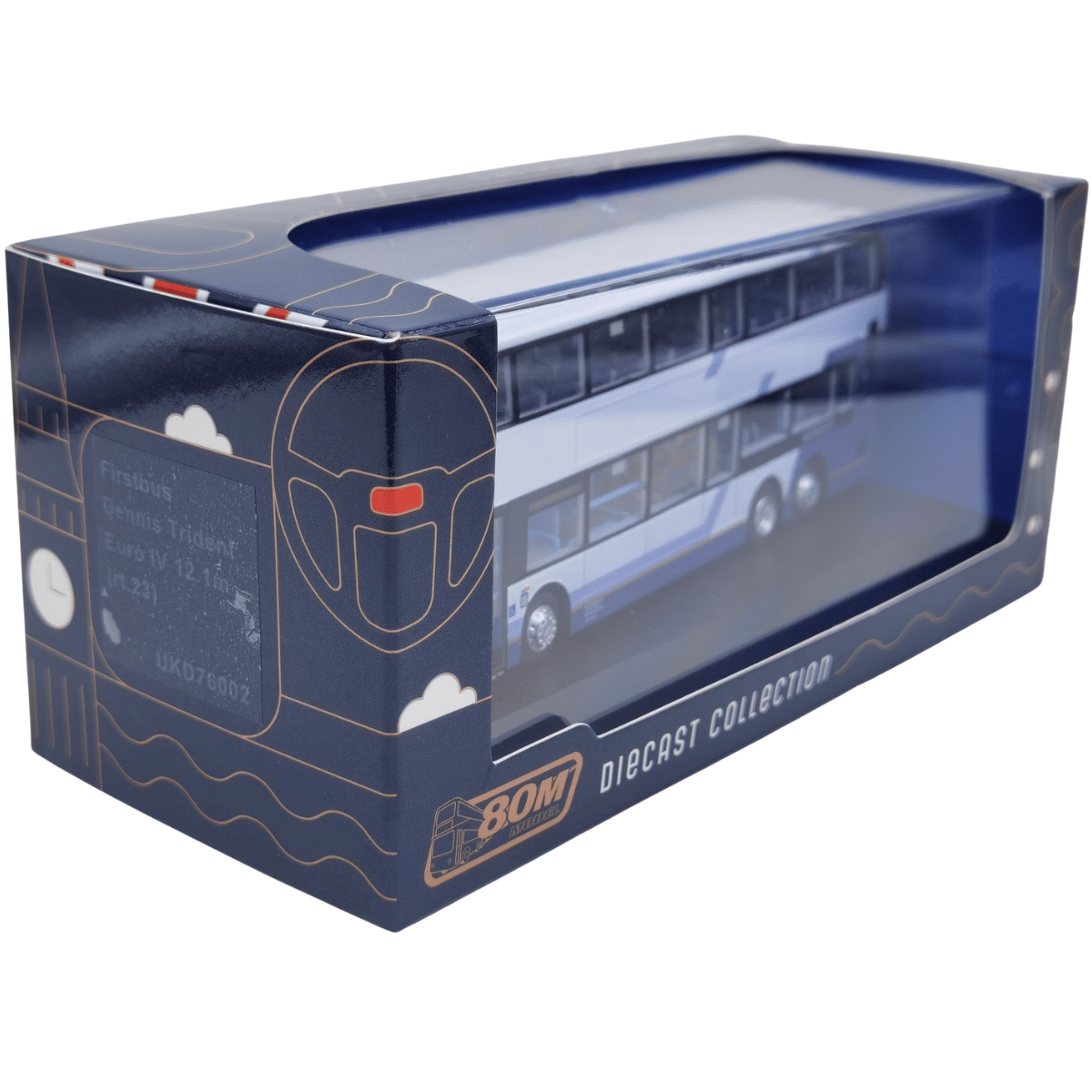 80M Dennis Trident Enviro500 Euro IV 12.1M - First Bus Aberdeen Dennis 23 Sheddocksley - Phillips Hobbies