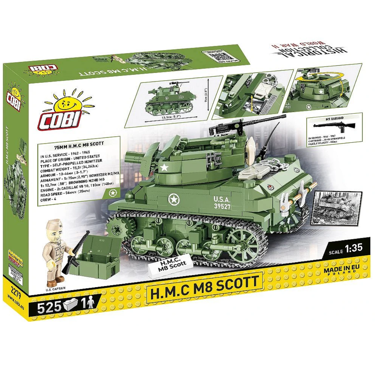 COBI Bricks H.M.C M8 Scott Building Toy Set - 1:35 Scale
