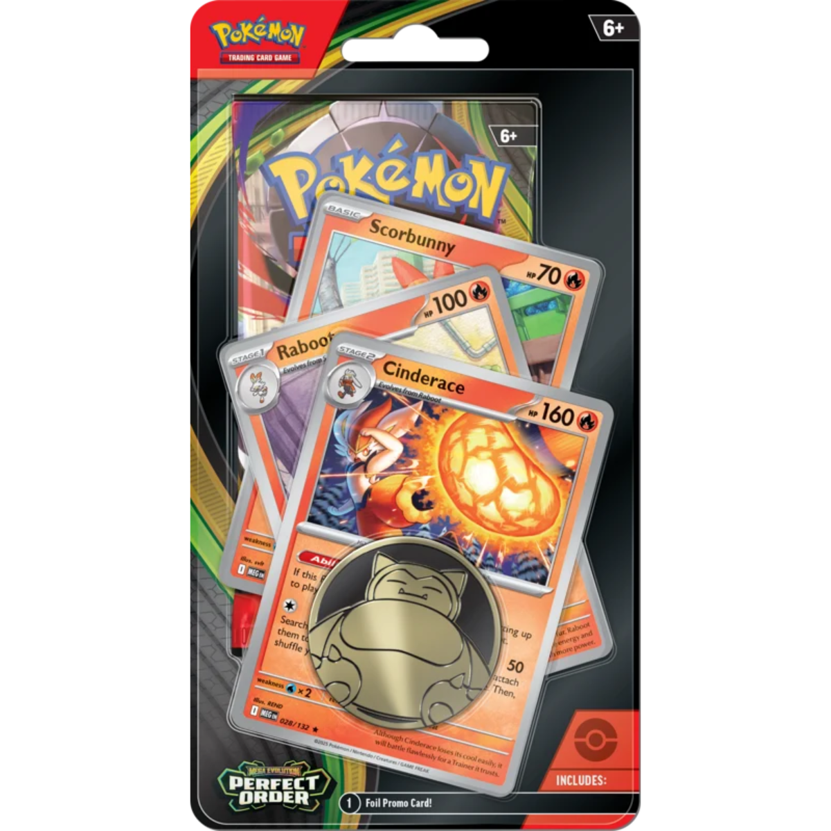 Pokémon TCG: Mega Evolution Perfect Order - Premium Checklane Cinderace