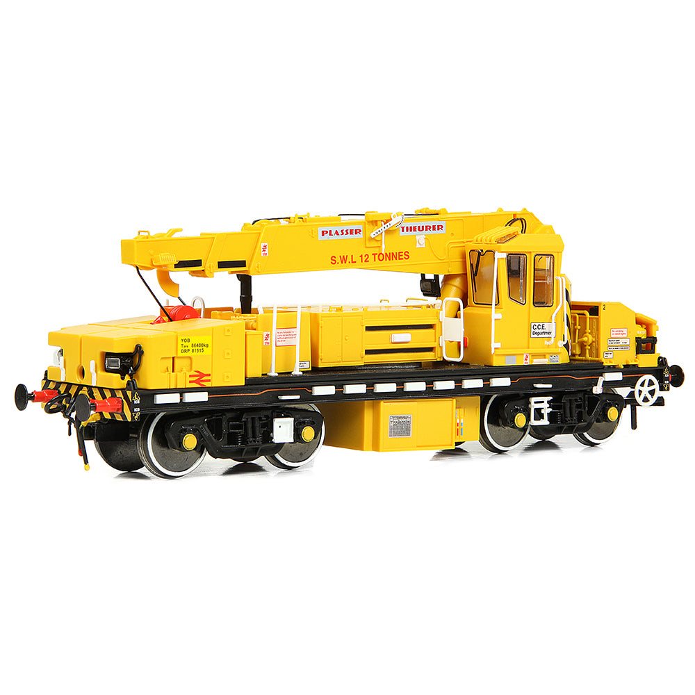 PRE-ORDER: EFE Rail Plasser 12T YOB Diesel-Hydraulic Crane DRP81515 BR Departmental Yellow - OO Gauge