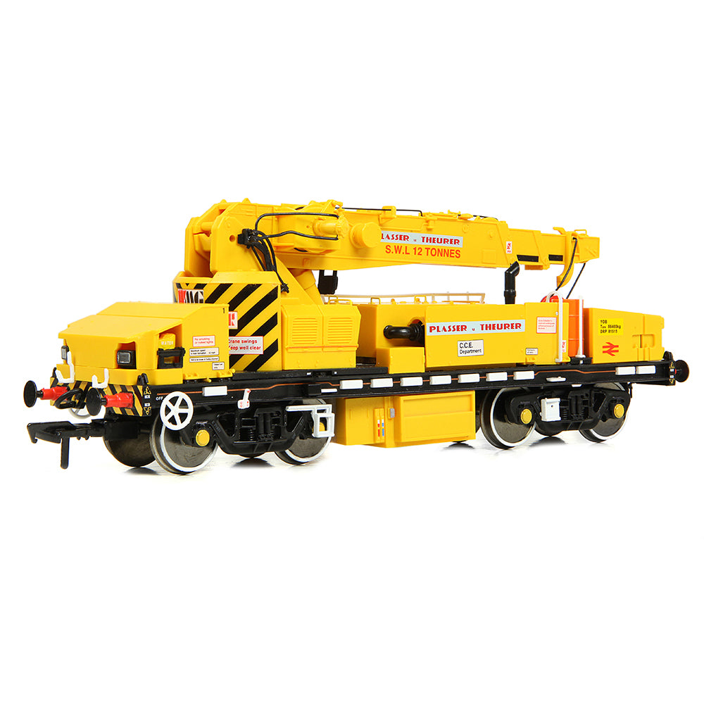 PRE-ORDER: EFE Rail Plasser 12T YOB Diesel-Hydraulic Crane DRP81515 BR Departmental Yellow - OO Gauge