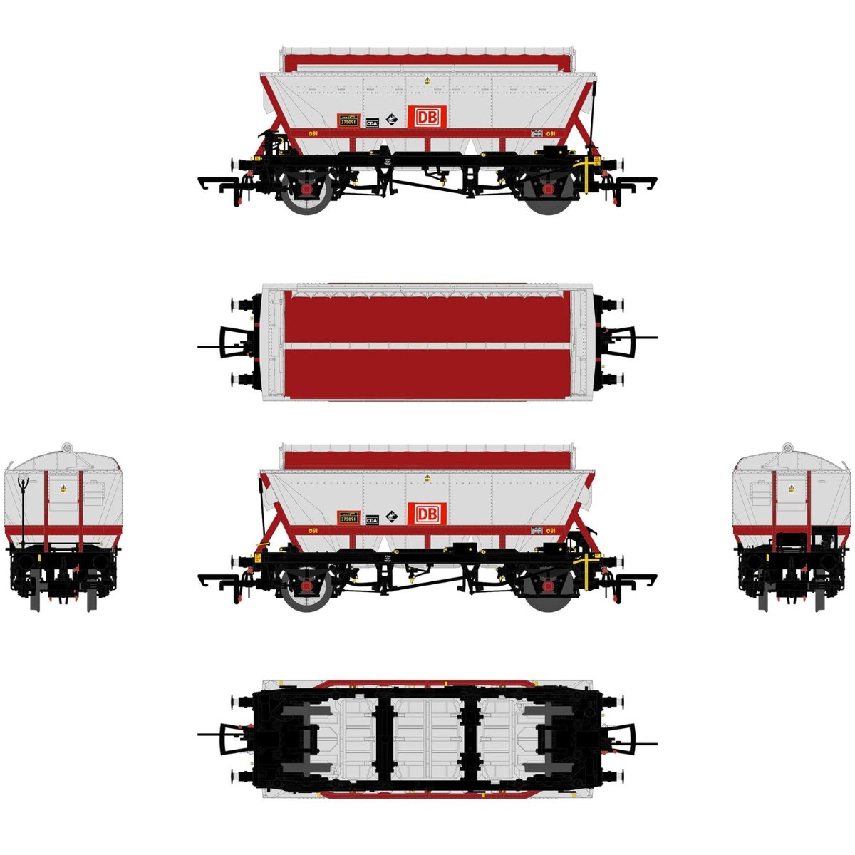 Accurascale CDA DB Triple Wagon Pack 1 - Phillips Hobbies