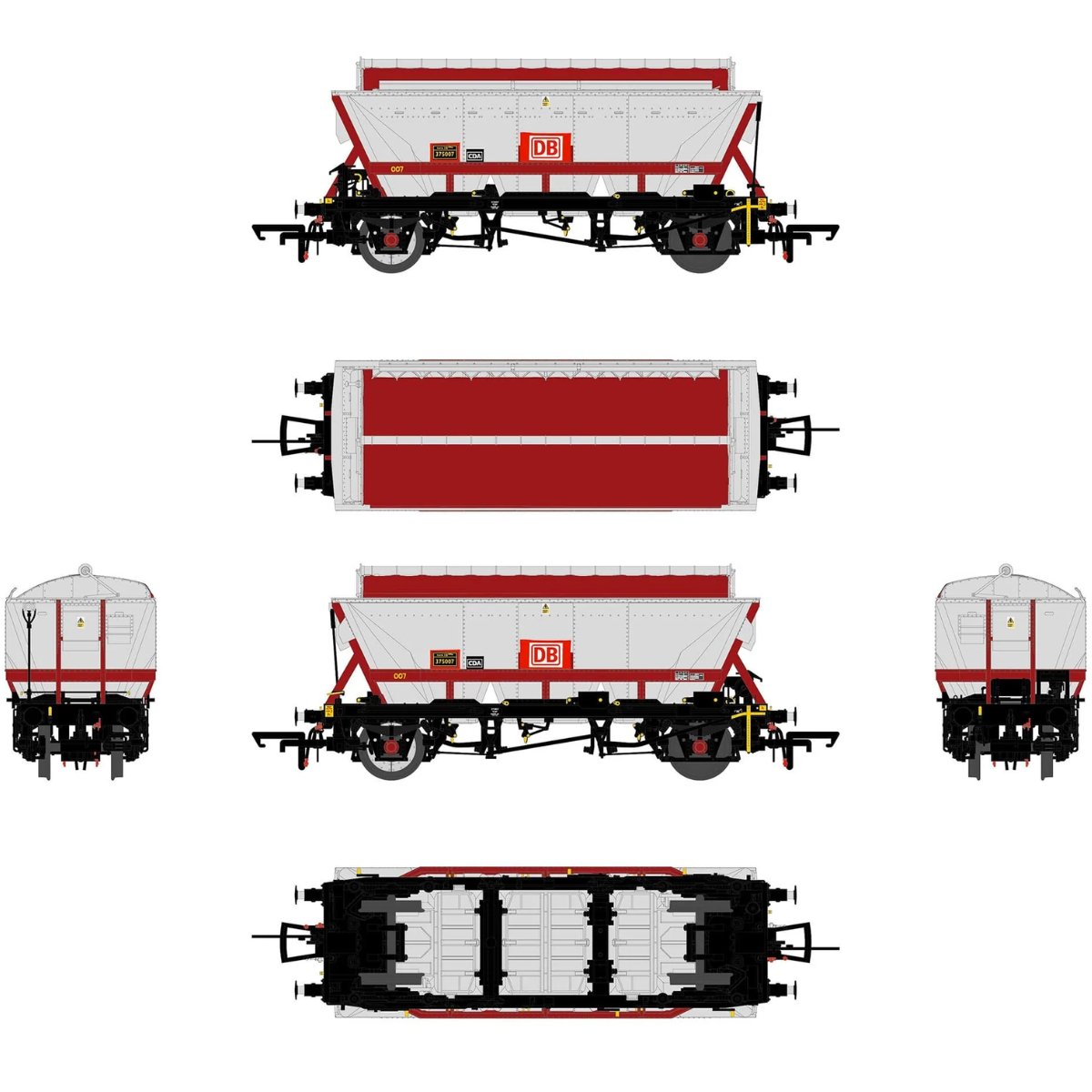 Accurascale CDA DB Triple Wagon Pack 2 - Phillips Hobbies