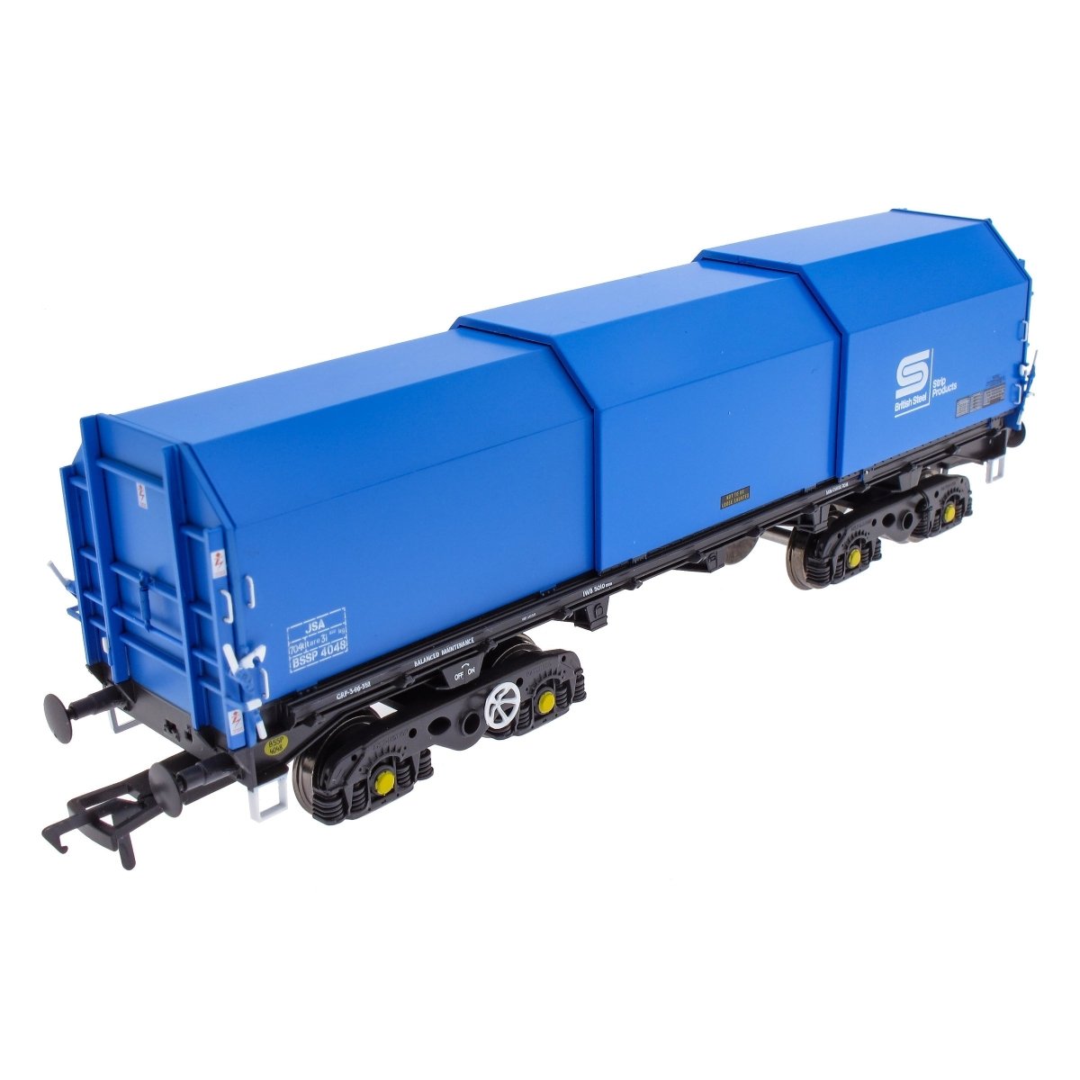 Accurascale JSA Bogie Covered Steel Wagon Twin Pack - British Steel 2 - Phillips Hobbies
