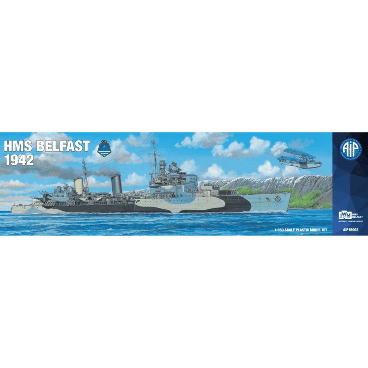 AiP 15002 HMS Belfast 1942 Royal Navy Cruiser - 1:350 Scale - Phillips Hobbies