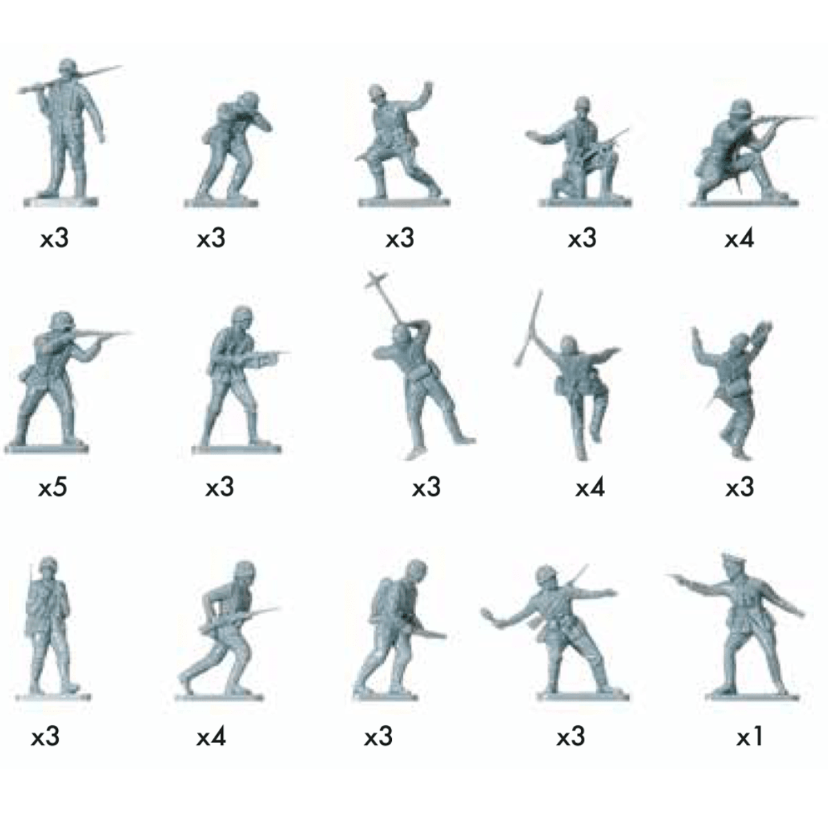 Airfix A00705V WWII German Infantry Figures Kit - 1:76 Scale - Phillips Hobbies