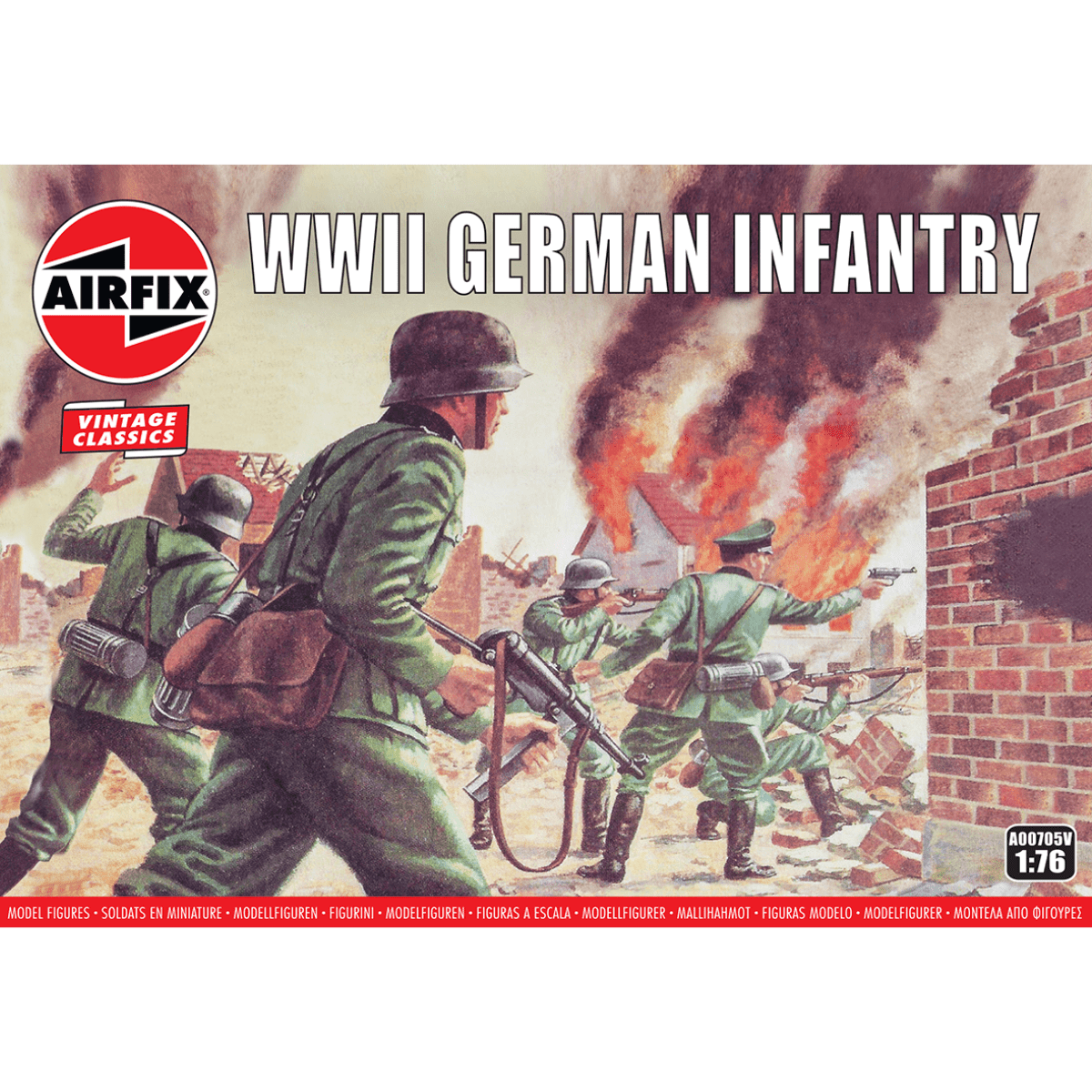 Airfix A00705V WWII German Infantry Figures Kit - 1:76 Scale - Phillips Hobbies