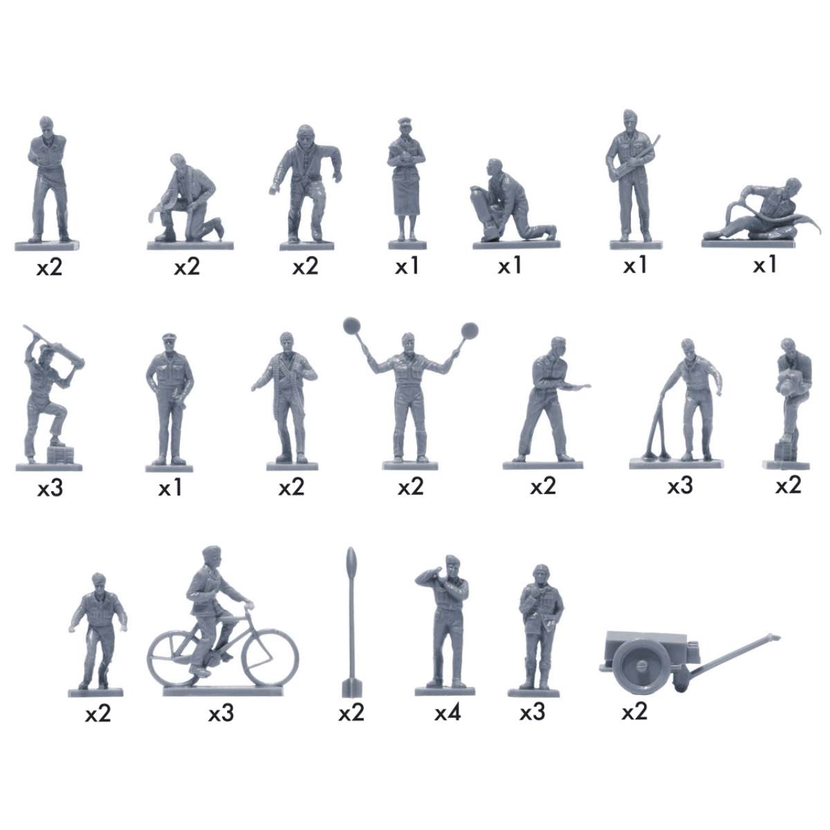 Airfix A00747V RAF Personnel Figures Kit - 1:76 Scale - Phillips Hobbies