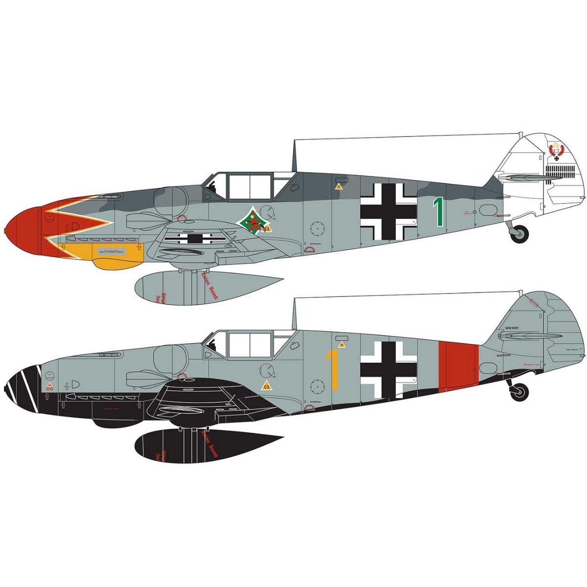 Airfix A02029B Messerschmitt Bf109G-6 1:72 - Phillips Hobbies