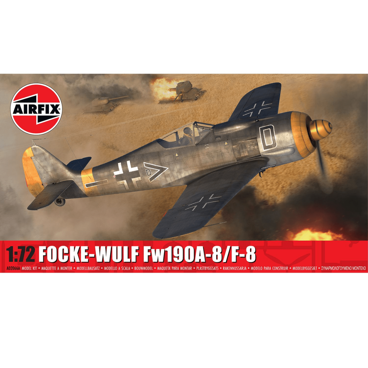 Airfix A02066A Focke - Wulf Fw190A - 8/F - 8 Plastic Kit - 1:72 Scale - Phillips Hobbies