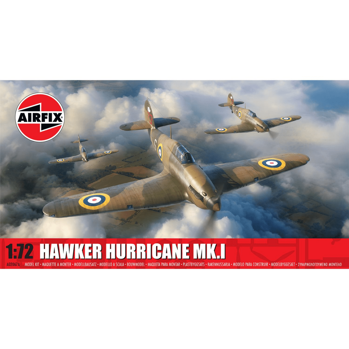 Airfix A02067A Hawker Hurricane Mk.I Plastic Kit - 1:72 Scale - Phillips Hobbies