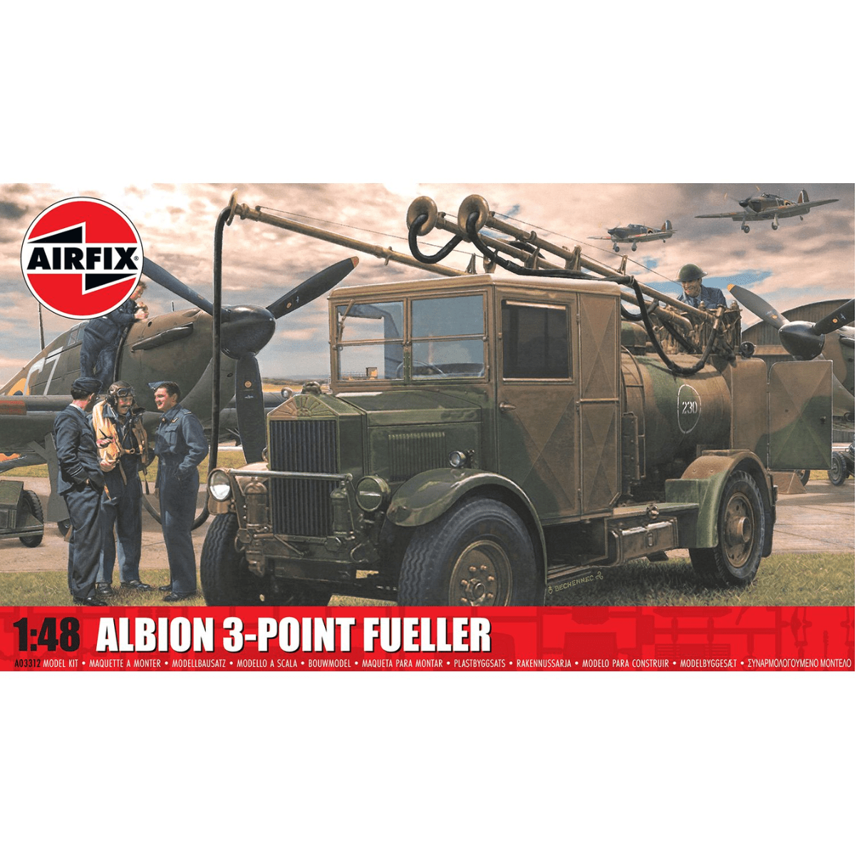 Airfix A03312 Albion 3 - Point Fueller Plastic Kit - 1:48 Scale - Phillips Hobbies