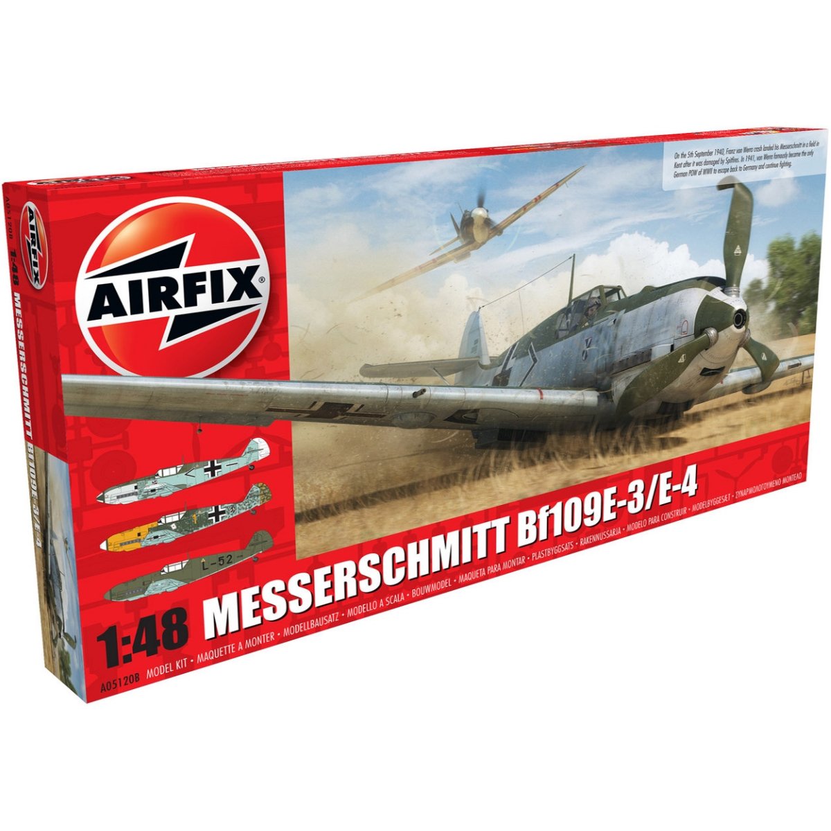 Airfix A05120B Messerschmitt Me109E-4/E-1 1:48 - Phillips Hobbies