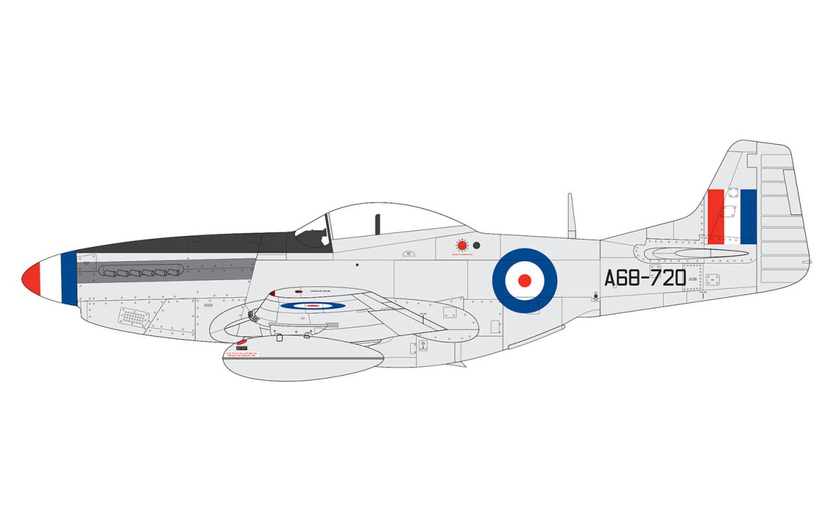 Airfix A05136 North American F51D Mustang 1:48 - Phillips Hobbies