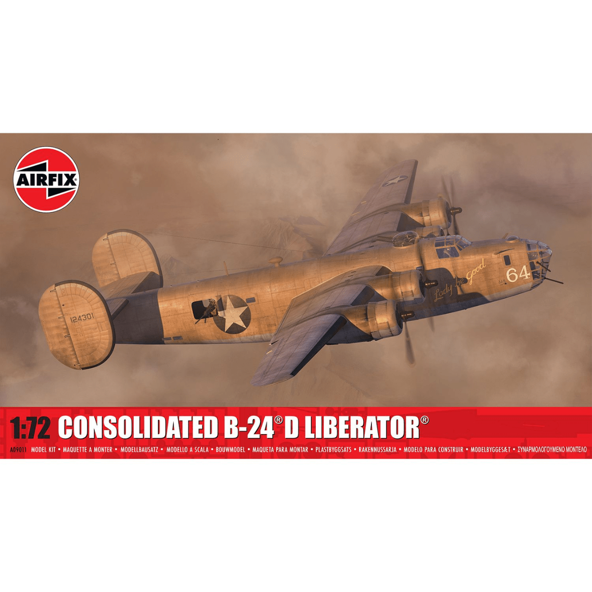 Airfix A09011 Consolidated B - 24D Liberator Plastic Kit - 1:72 Scale - Phillips Hobbies