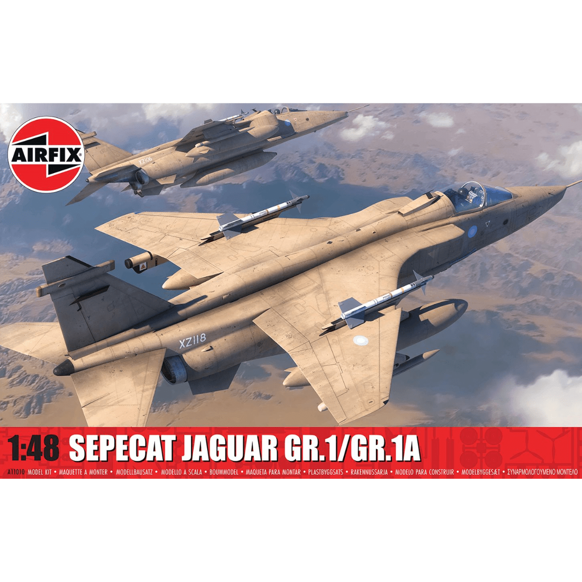 Airfix A11010 SEPECAT Jaguar GR.1/GR.1A 1:48 Scale - Phillips Hobbies