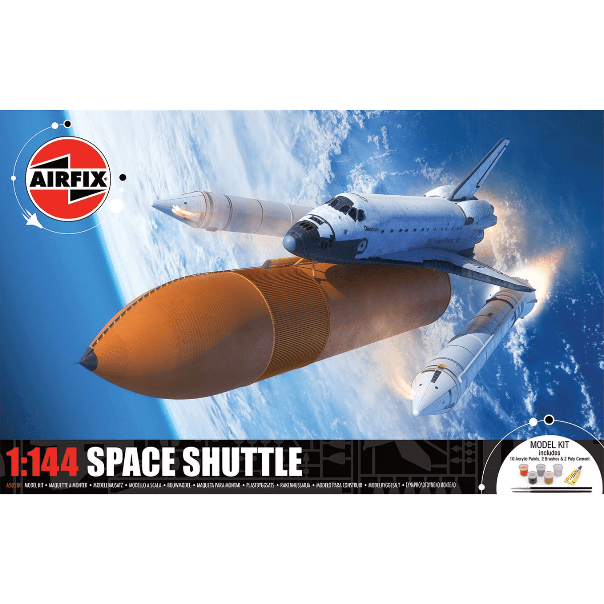 Airfix A50200 Space Shuttle Gift Set Plastic Kit - 1:144 Scale - Phillips Hobbies