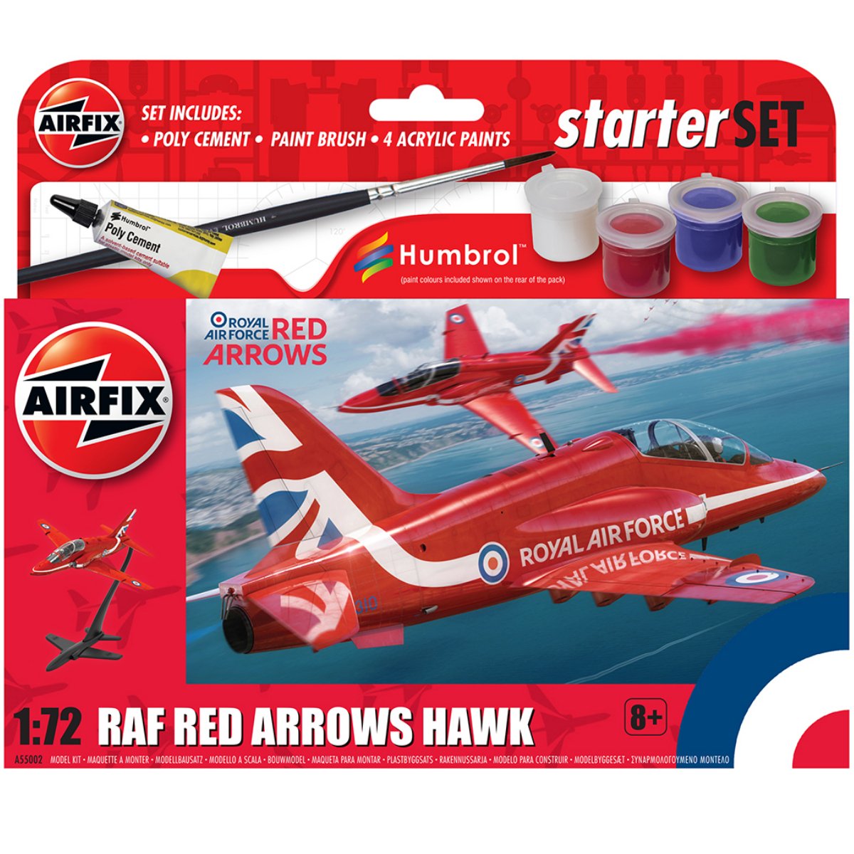 Airfix A55002 Small Starter Set Red Arrows Hawk 1:72 - Phillips Hobbies