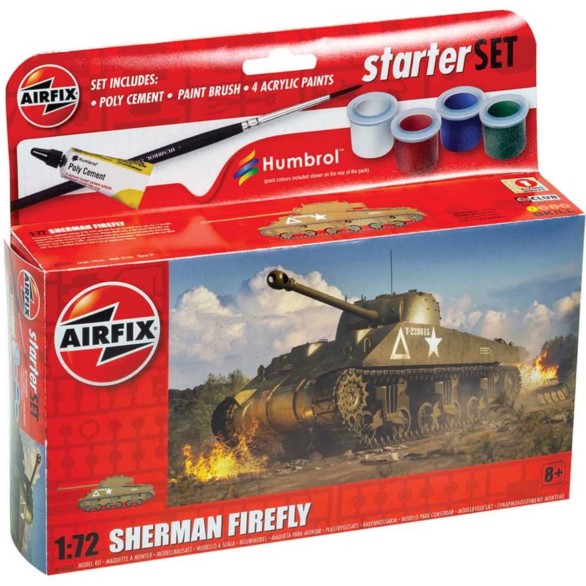 Airfix A55003 Small Starter Set Sherman Firefly 1:72 - Phillips Hobbies