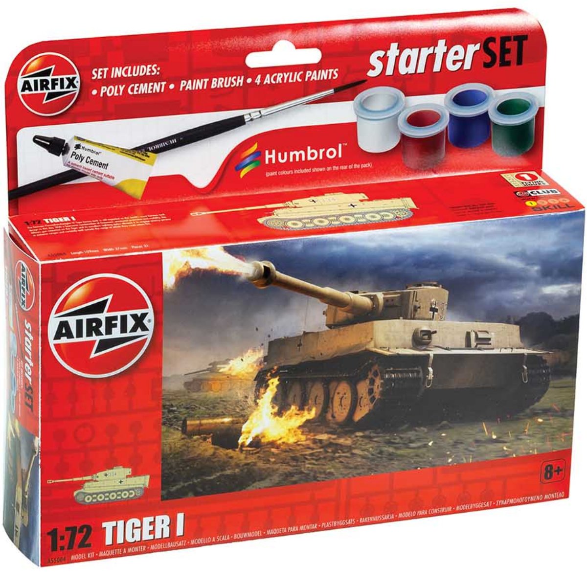 Airfix A55004 Small Starter Set Tiger I 1:72 - Phillips Hobbies