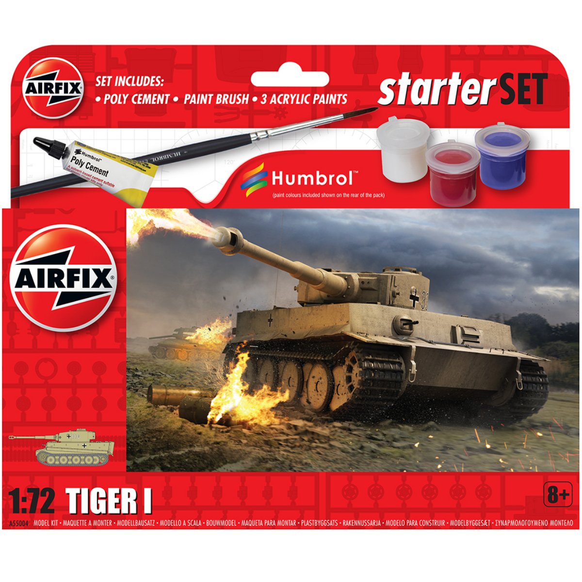 Airfix A55004 Small Starter Set Tiger I 1:72 - Phillips Hobbies