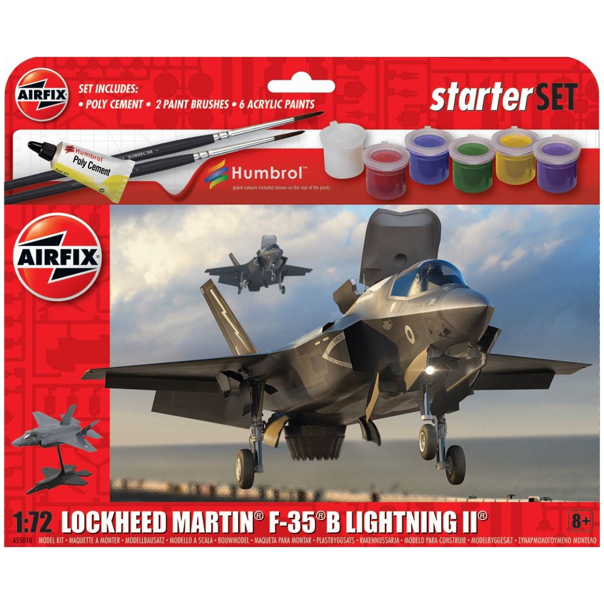Airfix A55010 Starter Set Lockheed Martin F - 35B Lightning II 1:72 - Phillips Hobbies