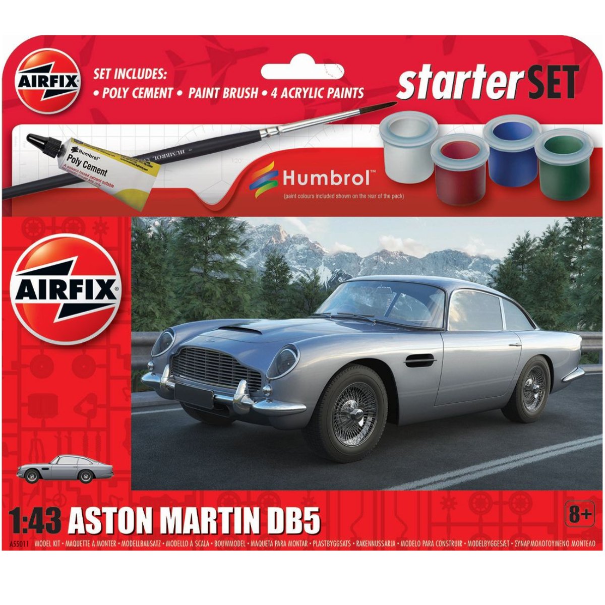 Airfix A55011 Starter Set Aston Martin DB5 1:43 - Phillips Hobbies