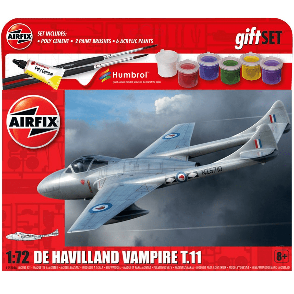 Airfix A55204A de Havilland Vampire T.11 Gift Set 1:72 - Phillips Hobbies