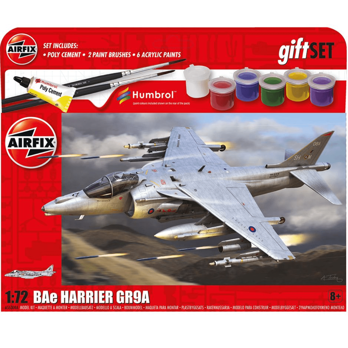 Airfix A55300A BAE Harrier GR.9A Gift Set 1:72 - Phillips Hobbies