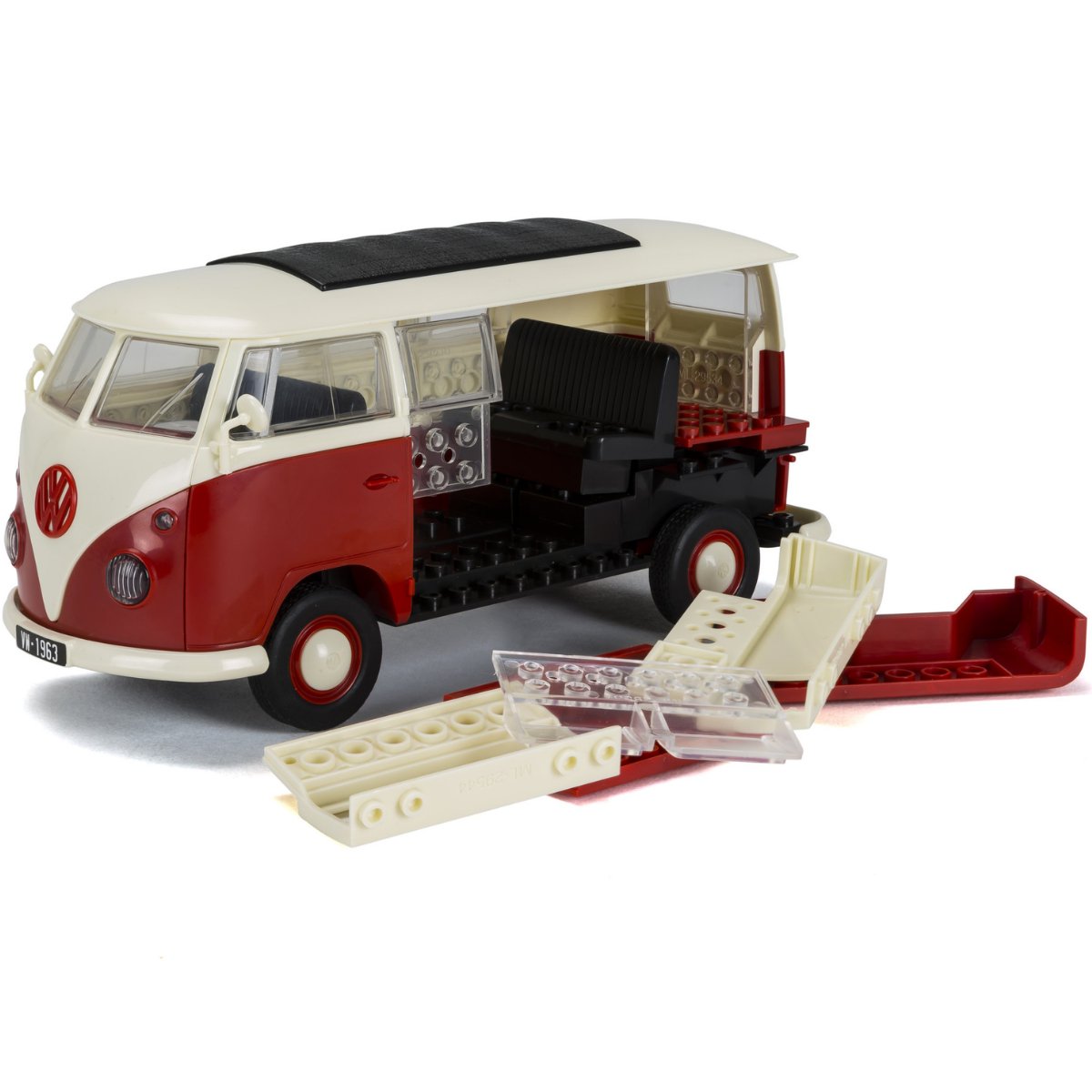 Airfix QUICKBUILD J6017 VW Camper Van Red - Phillips Hobbies