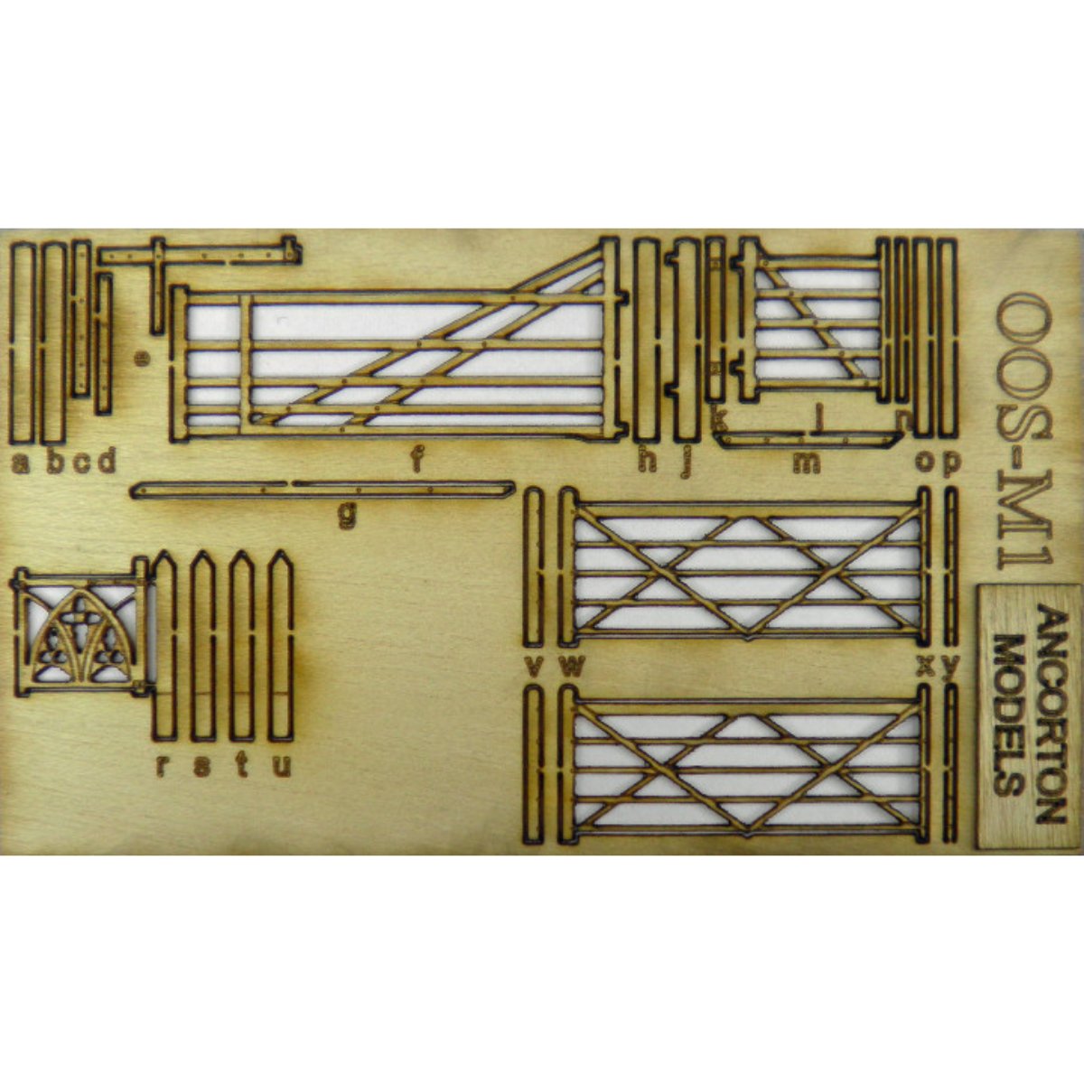 Ancorton Models OOS-M1 Assorted Rural Gates (OO Gauge) - Phillips Hobbies