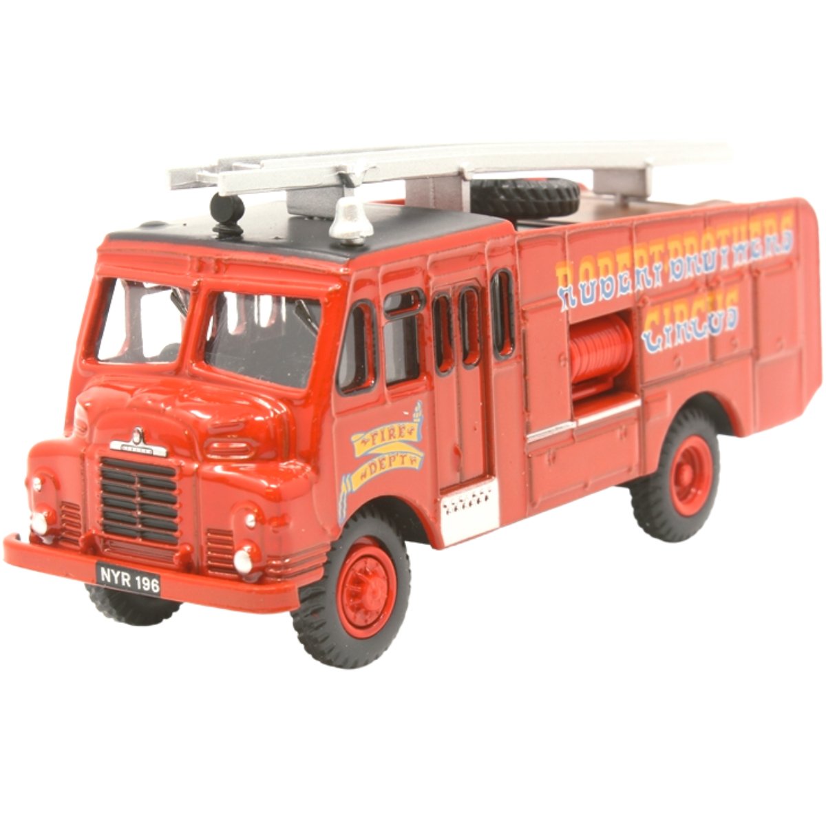 Atlas Editions Bedford RLHZ Green Goddess Fire Engine - Robert Brothers Circus - Phillips Hobbies