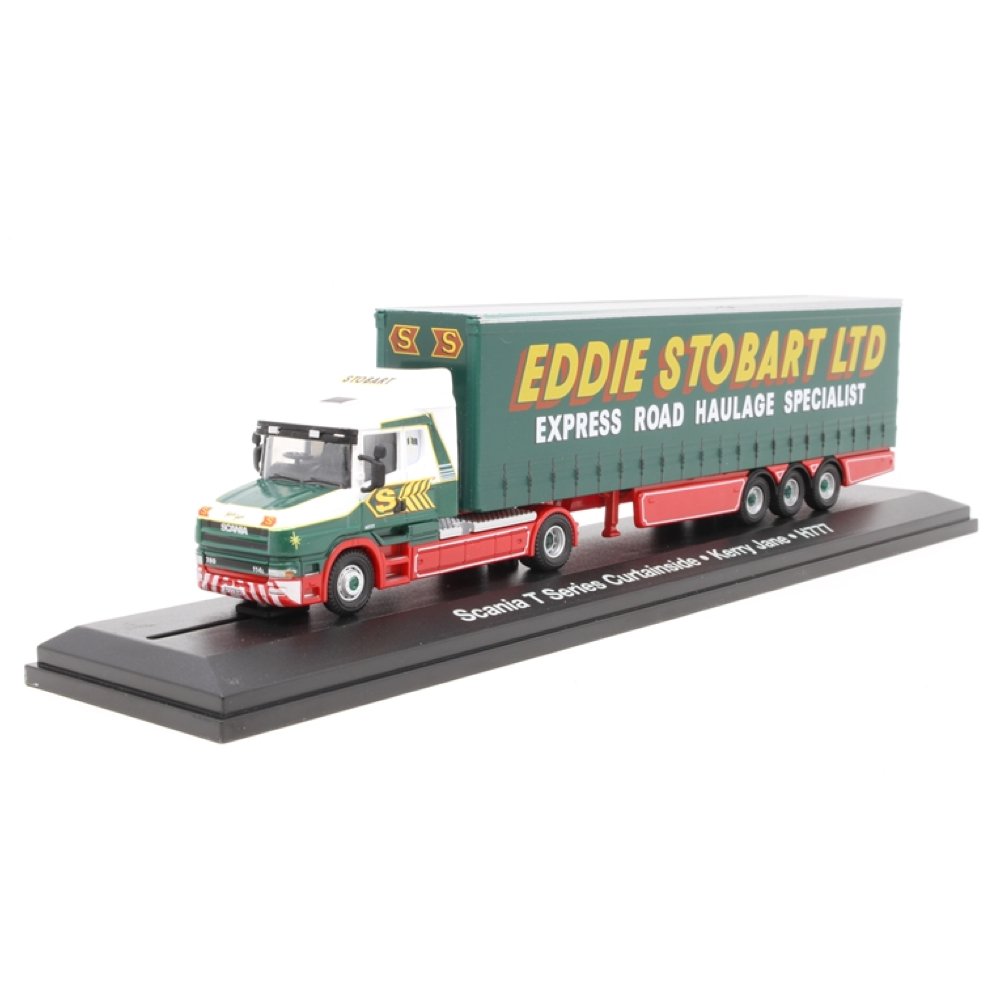 Atlas Editions Scania T Cab Curtainside Trailer - Eddie Stobart - Phillips Hobbies