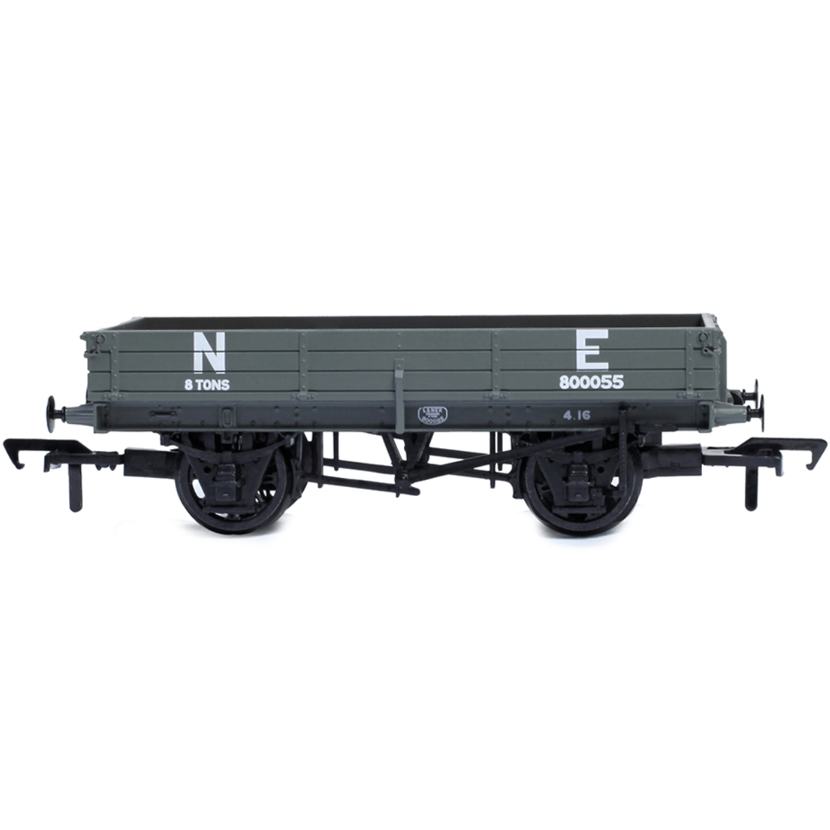 Bachmann 3 Plank Wagon North Eastern Railway 'NE' Grey - OO Gauge - Phillips Hobbies