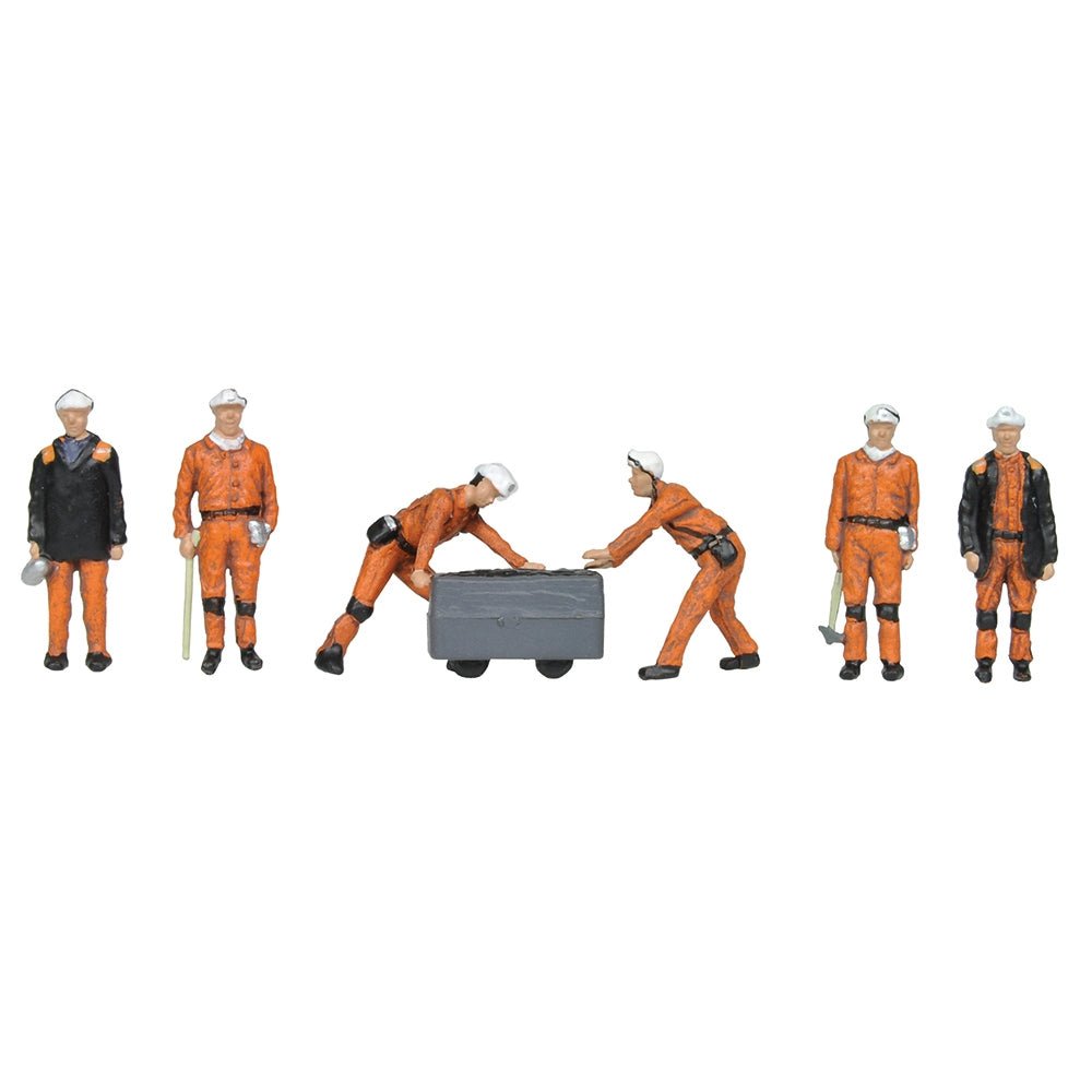 Bachmann 36 - 400 Scenecraft 1960s/'70s Coal Miners Figures - OO Gauge - Phillips Hobbies