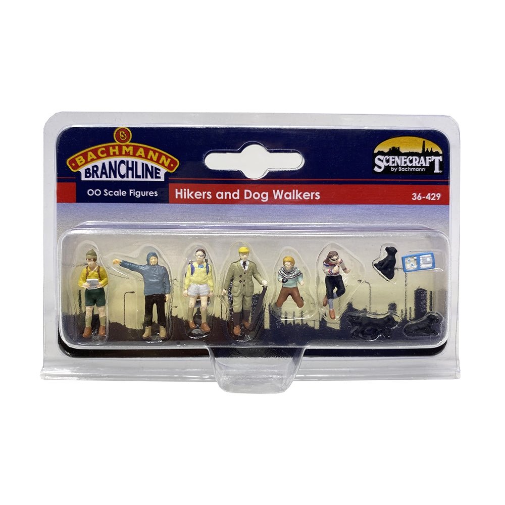 Bachmann 36 - 429 Scenecraft Hikers and Dog Walkers Figures - OO Gauge - Phillips Hobbies