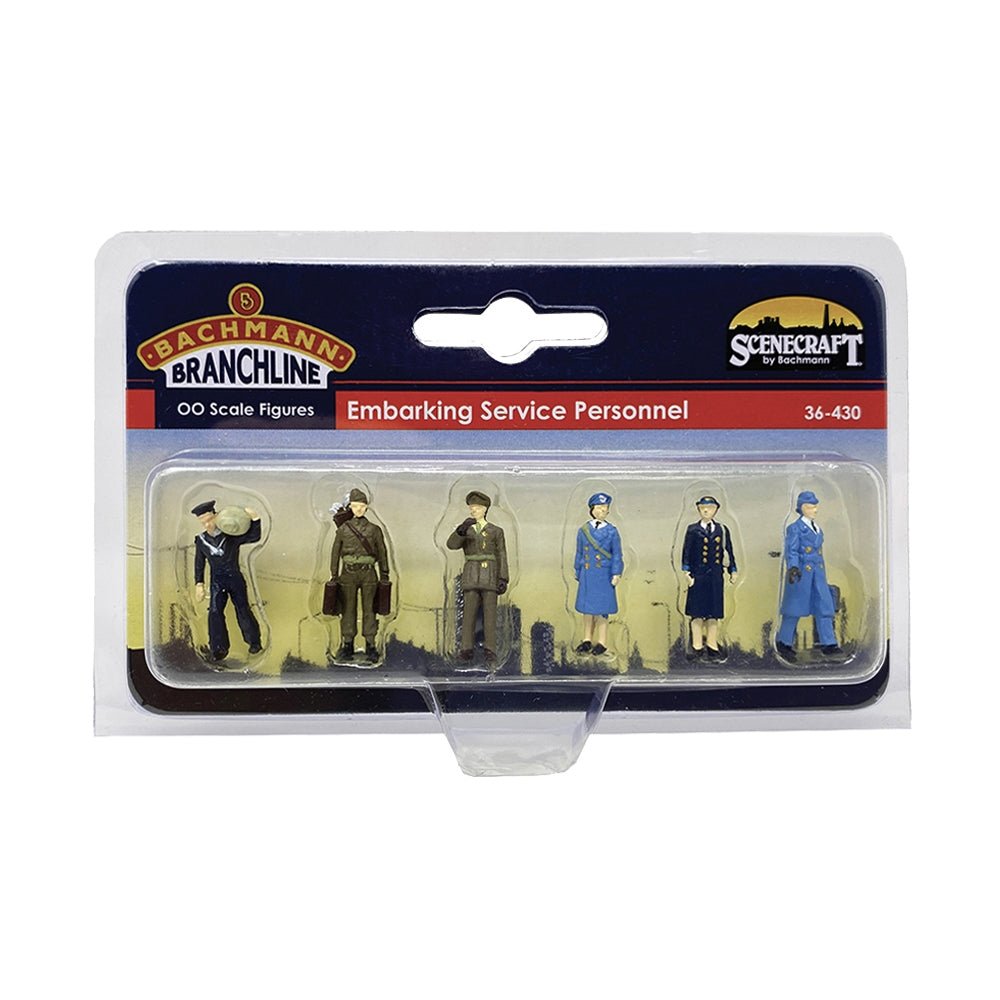 Bachmann 36 - 430 Scenecraft Embarking Service Personnel Figures - OO Gauge - Phillips Hobbies