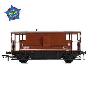 Bachmann 38 - 978 LMS 20T Brake Van BR Bauxite (Late) - OO Gauge - Phillips Hobbies